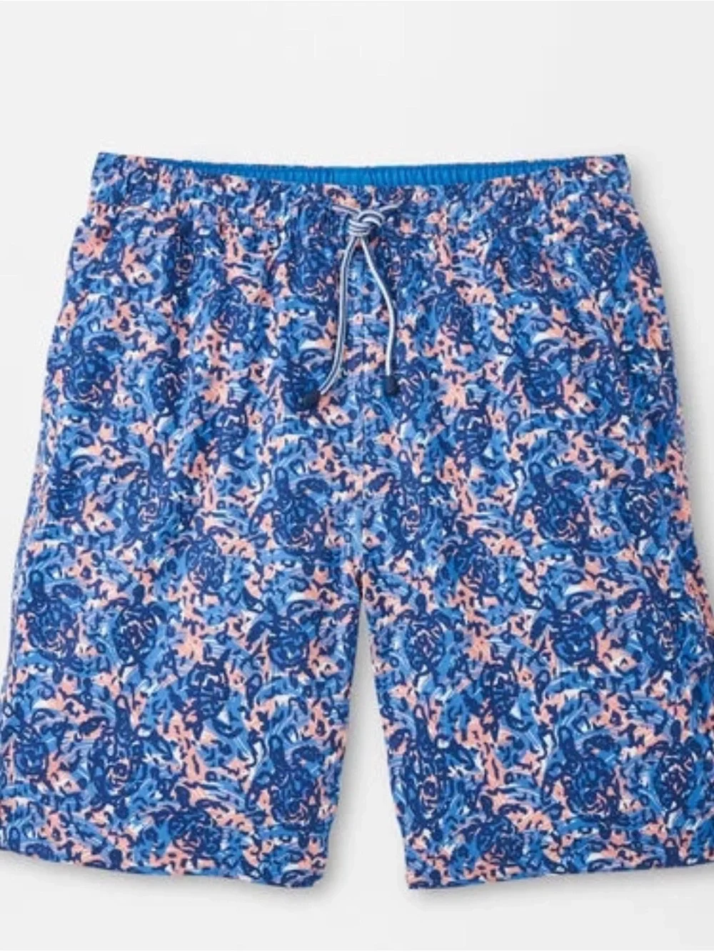 Peter Millar Men’s Seaside Turtle Tide Lined Swim Trunks Sz-Medium Beach Resort.